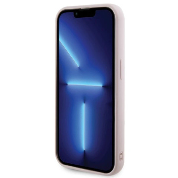 Etui Guess GUHCP15XPSQSQSP pro iPhone 15 Pro Max 6,7" różowy/růžové pevné pouzdro prošívané kovové logo