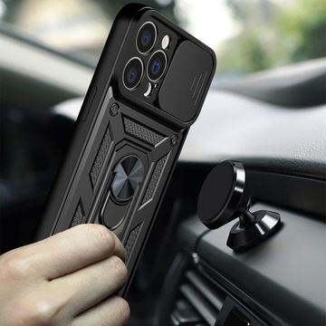 Alogy Camshield Stand Ring Case with Camera Cover for Apple iPhone 13 Pro Glass