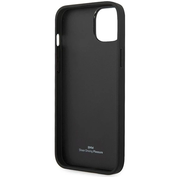 Etui na telefon BMW BMHCP14S22RFGR для Apple iPhone 14 6,1" бордовий/бордовий шкіряний алмазний візерунок