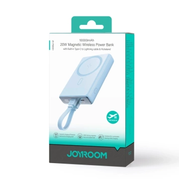 Магнітний зовнішній акумулятор Joyroom JR-PBM01 20 Вт 10000 мАг з базою MagSafe