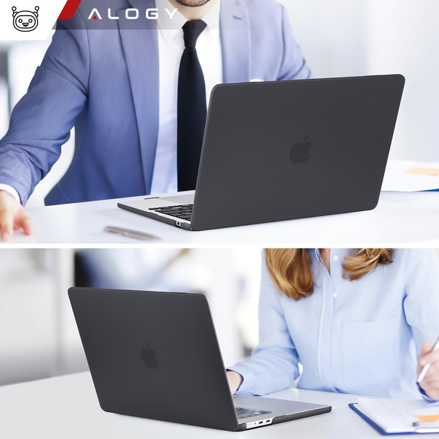 Puzdro pre Macbook Air 15 M2 2023 A2941 Puzdro Kryt krytu Matte Alogy Pevný kryt čierny
