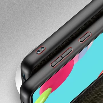 Kryt pouzdra Dux Ducis Fino potažený nylonovým materiálem pro Samsung Galaxy A72 4G zelený
