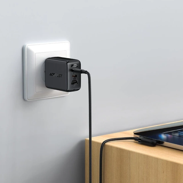 Acefast кутовий кабель USB Type C - USB Type C 2m, 100W (20V / 5A) чорний (C5-03 Black)