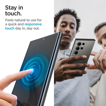 2-balenie tvrdeného skla Spigen Glas.tR „Ez Fit“ pre Samsung Galaxy S24 Ultra Privacy