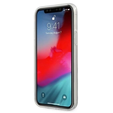 Guess GUHCP12LPCUMCGC02 iPhone 12 Pro Max 6,7" niebieski/modré pevné puzdro s kravatou
