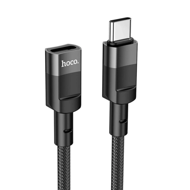 HOCO OTG Adapter Type C (Male) To Type C (Female) 3A U107 1.2M Black