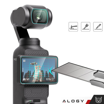 Загартоване скло для DJI Osmo Pocket 3 для екрану камери Alogy Screen Protector PRO