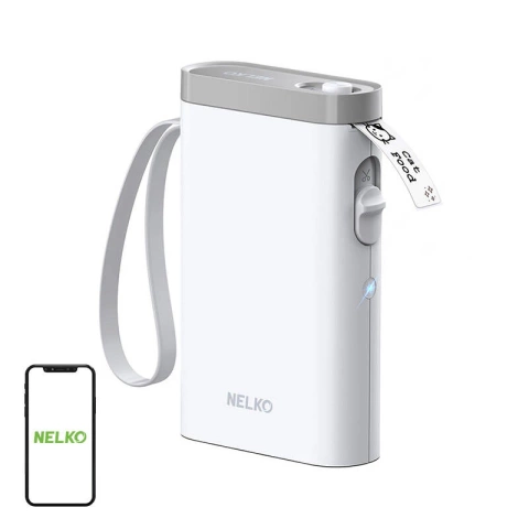 Nelko P21 Bluetooth USB-C Thermal Label Printer White