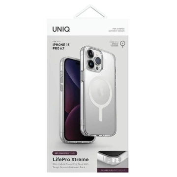 Etui do iPhone 15 Pro Max UNIQ LifePro Xtreme MagSafe Przezroczyste