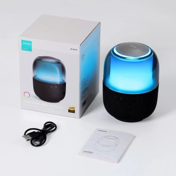 Joyroom bezdrôtový Bluetooth 5,3 RGB 8W reproduktor čierny (JR-ML05)