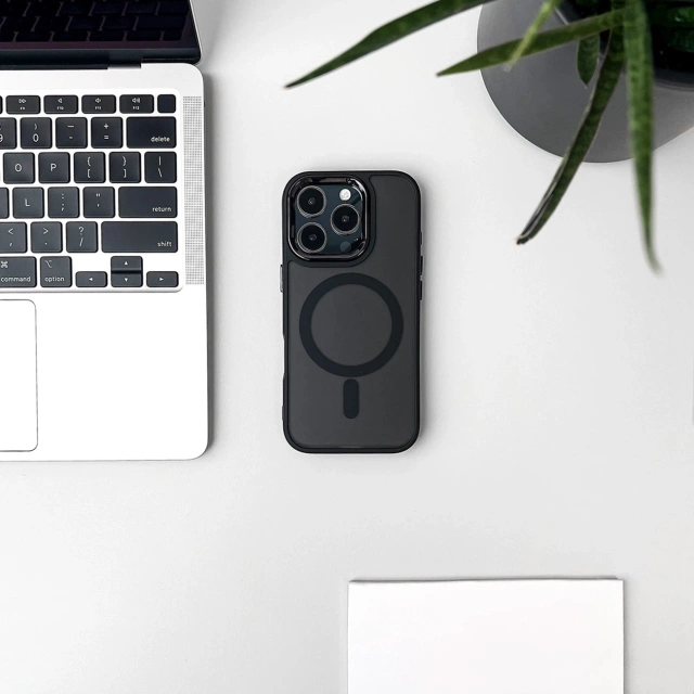 Etui Wozinsky Fashion Case MagSafe na Samsung Galaxy S25 - czarne