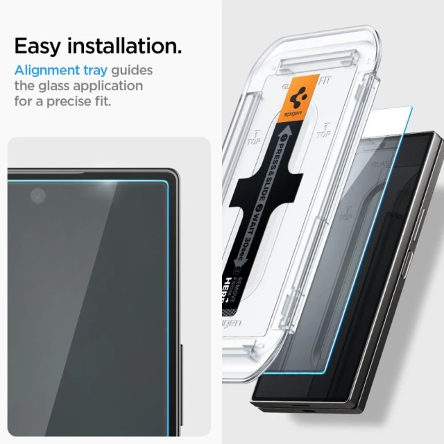 Spigen Glas.tR ”Ez Fit” Tempered Glass 2-pack for Samsung Galaxy Z Fold 6 Clear