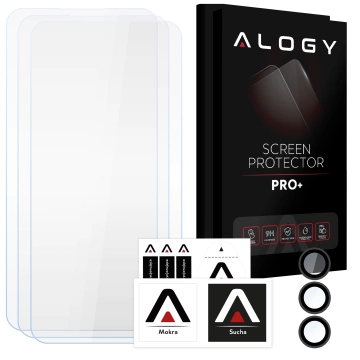 Alogy Glass Pack 3x Tempered Glass Screen Protector 9h Lens Glass for Apple iPhone 14 Pro