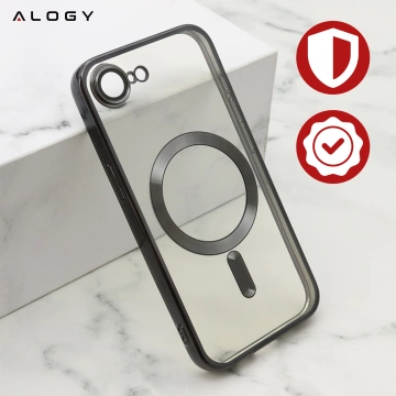 Чохол MagSafe для Apple iPhone 16 Pro Max Alogy Glamour Luxury Ring Housing Gold-Transparent