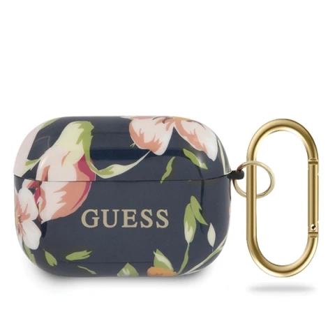 Захисний чохол для навушників Guess GUACAPTPUBKFL03 for Apple AirPods Pro cover blue/blue N.3 Flower Collection