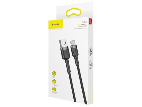 Kábel Baseus Kabel USB-C Typ C 2A 3m sivý