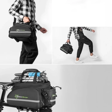 Rockbros A6-03BK Bike Bag for 35l Trunk with Fold-Out Pockets - Black