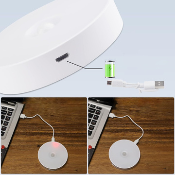 3x Lampa LED pohybový senzor súmrak nočná lampa Alogy Sensor Light Bezdrôtové osvetlenie nábytku Biele svetlo 6000k