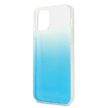 Mercedes MEHCP12MCLGBL protective case for Apple iPhone 12 / 12 Pro 6.1" blue/blue hardcase Transparent Line