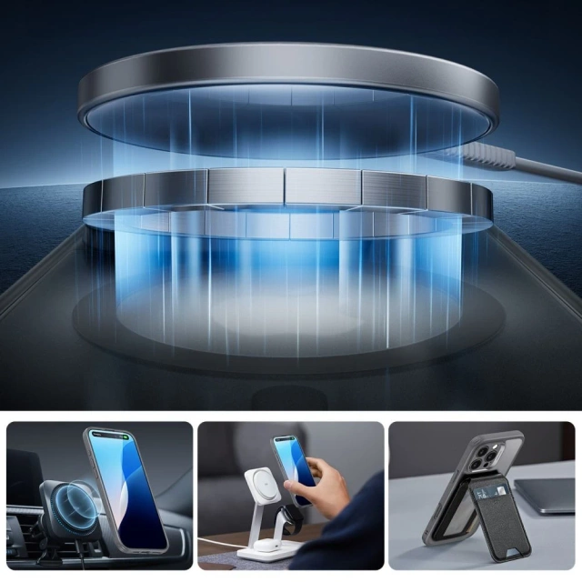 Etui ESR Classic Pro Set MagSafe iPhone 16 Pro Max Szare