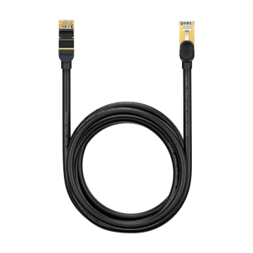 Baseus Speed ​​​​Seven síťový kabel RJ45 10Gbps 3m černý (WKJS010401)