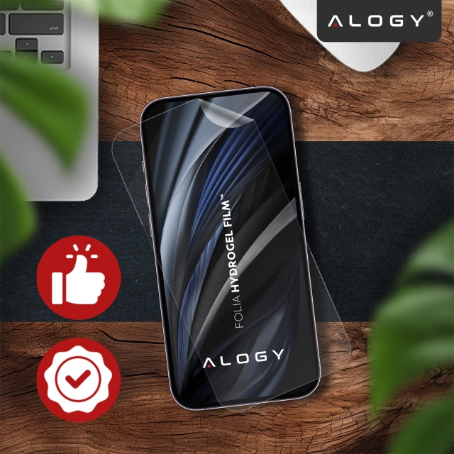 Folia hydrożelowa do Samsung Galaxy S25 – elastyczna ochrona ekranu, samoregeneracja, pełne dopasowanie i wysoka przejrzystość – Alogy Hydrogel Film™
