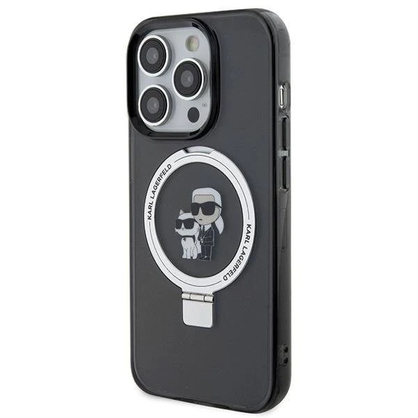 Etui Karl Lagerfeld KLHMP15XHMRSKCK iPhone 15 Pro Max 6,7" czarny/schwarz Hardcase Ring Stand Karl