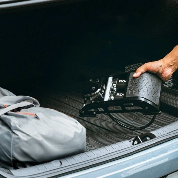 Rockbros 42430001001 nožná pumpa s displejom - čierna