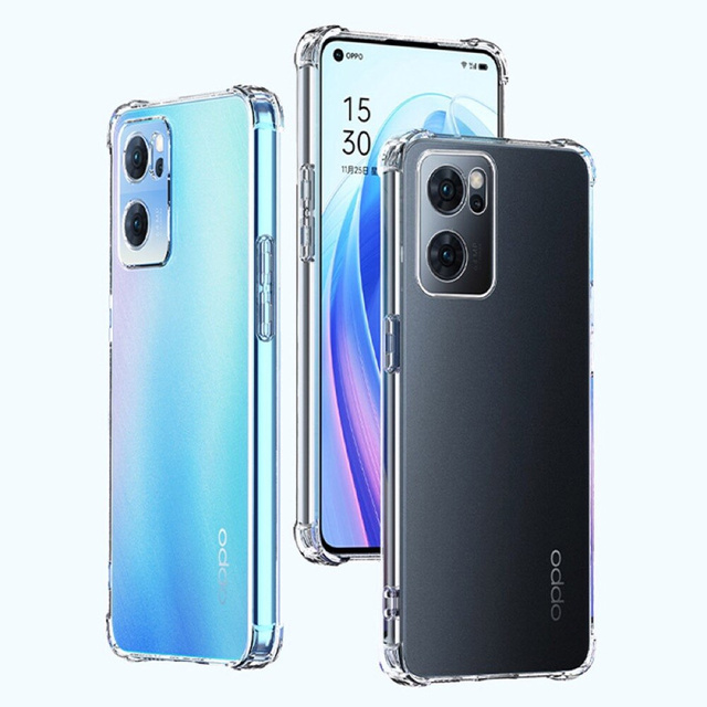 ShockProof Alogy silicone case for Oppo Reno7 5G Global Transparent