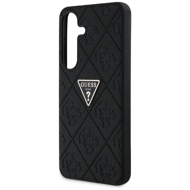 Etui Guess Hot Stamp 4G Triangle Logo do Samsung Galaxy S25 Czarny