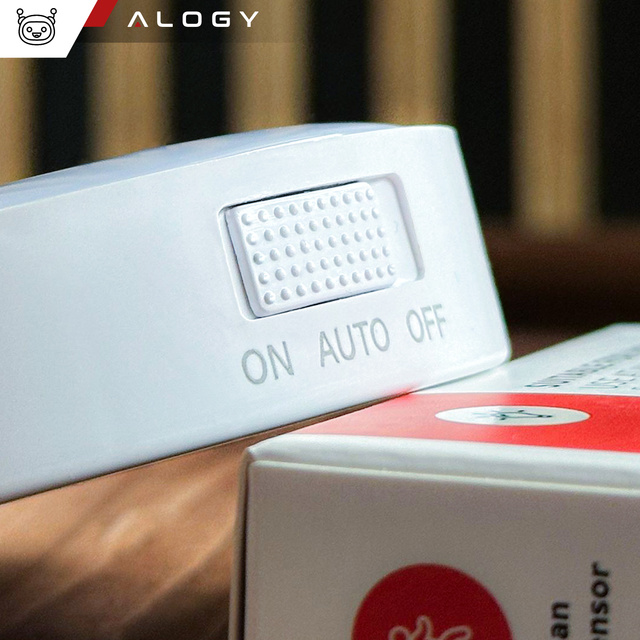 Lampa LED pohybový senzor súmrak nočná lampa Alogy Sensor Light Bezdrôtové osvetlenie nábytku Biele svetlo 6000k