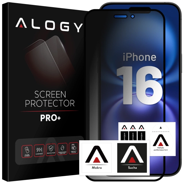 Tempered glass privacy for Apple iPhone 16 matte screen protector Alogy Privacy Glass