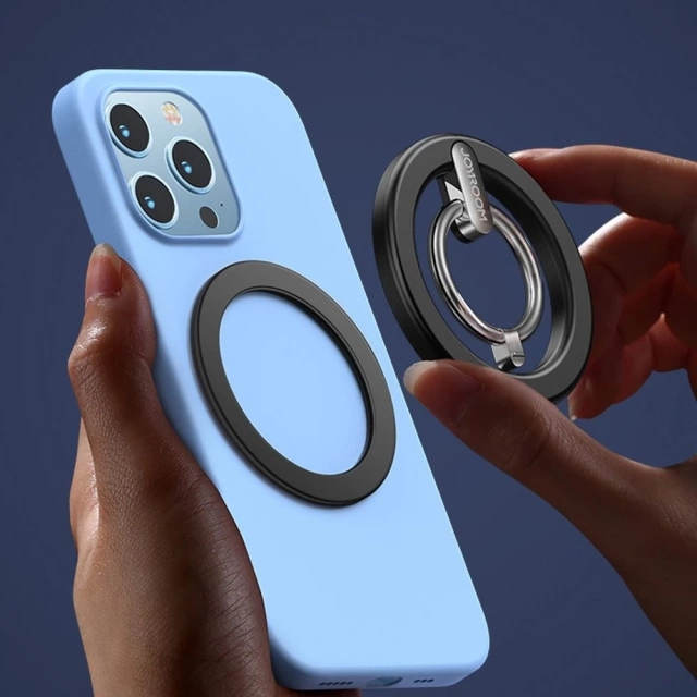 Multifunkční magnetický držák do auta s kroužkovým držákem na telefon Joyroom kit černý (JR-ZS294)