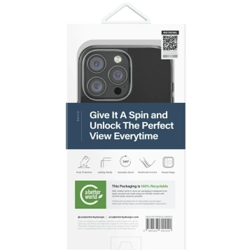 Etui UNIQ Swivix 360 Rotating Kickstand Czarny do iPhone 16 Pro Max