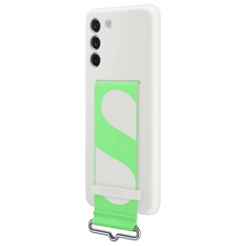 Samsung Strap Silicone Cover etui pokrowiec do Samsung Galaxy S21 FE biały (EF-GG990TWE)