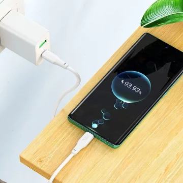 HOCO Kabel Typ C do Typ C X93 2 m Biały PD 100W 5A Szybkie Ładowanie