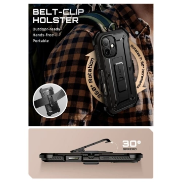 Etui Supcase Unicorn Beetle Pro do iPhone 17 Black Pancerne 3w1