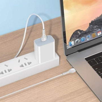 Kabel HOCO Typ C na Typ C X37 1m bílý PD 60W rychlé nabíjení