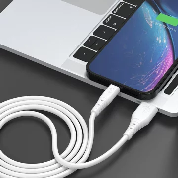 Dudao kabel USB kabel - micro USB 6A 1 m bílý (TGL3M)