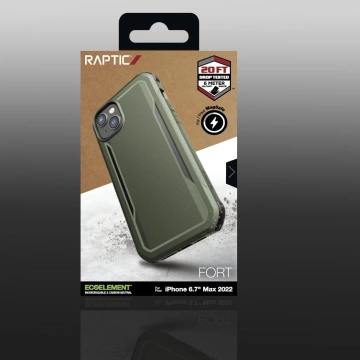 Raptic Fort Case for iPhone 14 with MagSafe armored cover green