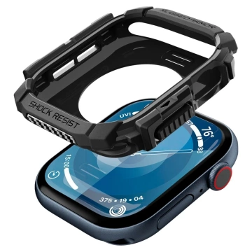 SPIGEN RUGGED ARMOR PRO Hülle für Apple Watch 10 (46 mm) in Mattschwarz
