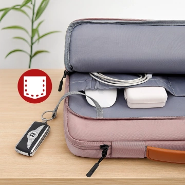 Vodotesná taška Bange na notebook do 15,6" - priestranná a pohodlná, odolná a priedušná, mestská a cestovná taška do práce a lietadla, unisex - ružová