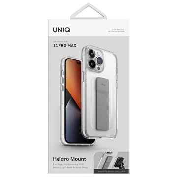 UNIQ puzdro Heldro Mount iPhone 14 Pro Max 6,7" priehľadné/priesvitné číre