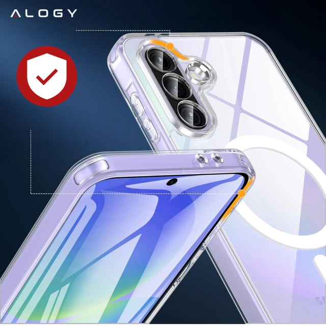 Чохол для Apple iPhone 16 Pro Max Alogy Anti-Shock Hybrid Case for MagSafe Transparent