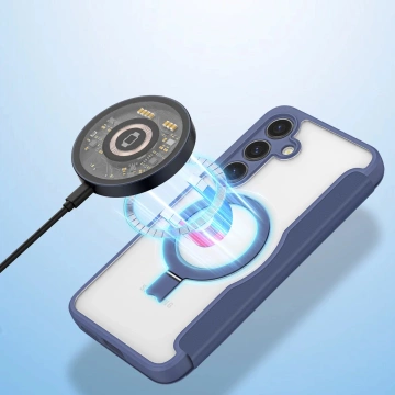 Dux Ducis Skin X Pro case with magnetic ring / stand for Samsung S24 - blue