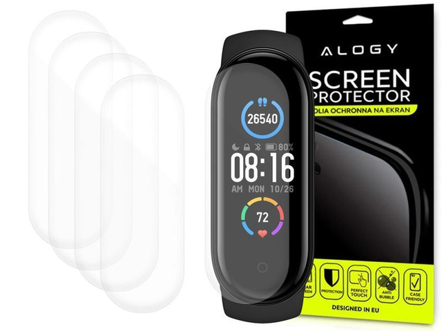 5x Folia hydrożelowa Alogy Hydrogel для Xiaomi Mi Band 5