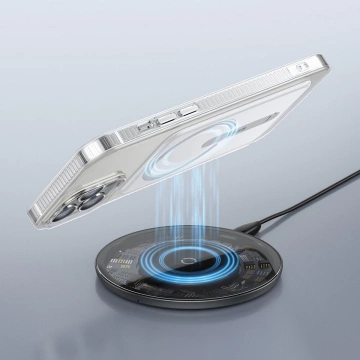 Magnetické puzdro Baseus, magnetické puzdro na telefón iPhone 13 Pro (6,1 "2021) priehľadné