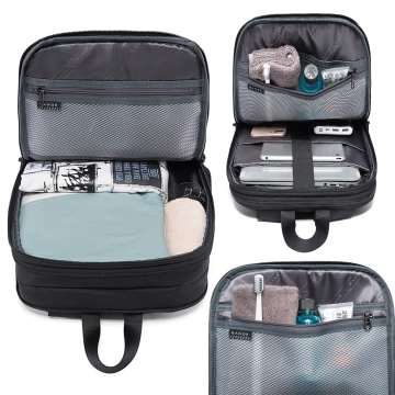 Bange Waterproof Backpack for Laptop 15.6" City Travel 45x30x16 cm for Work Airplane Men's Women's with USB Port Black