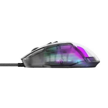 Ігрова дротова миша Havit MS1011SE RGB 7200 DPI прозора/чорна