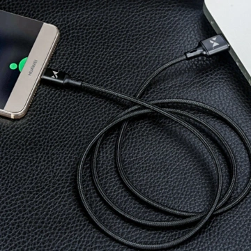 Wozinsky USB - USB Typ C Kabel 2.4A 2m Schwarz(WUC-C2B)